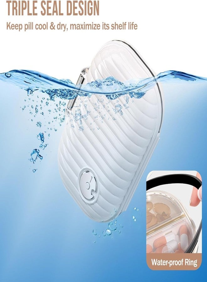 Shrux Medicine Box-7 Slot Moisture Proof Lockable Plastic Pill or Pharmacy Tablet Storage Box | Mini Pocket Size Travel use medicine Organizer Box | Flip Design Double Layer Tablet or Capsule Case - Image 5